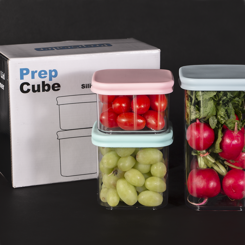 Tupperware Premia Glass Containers Set Of 2 Red