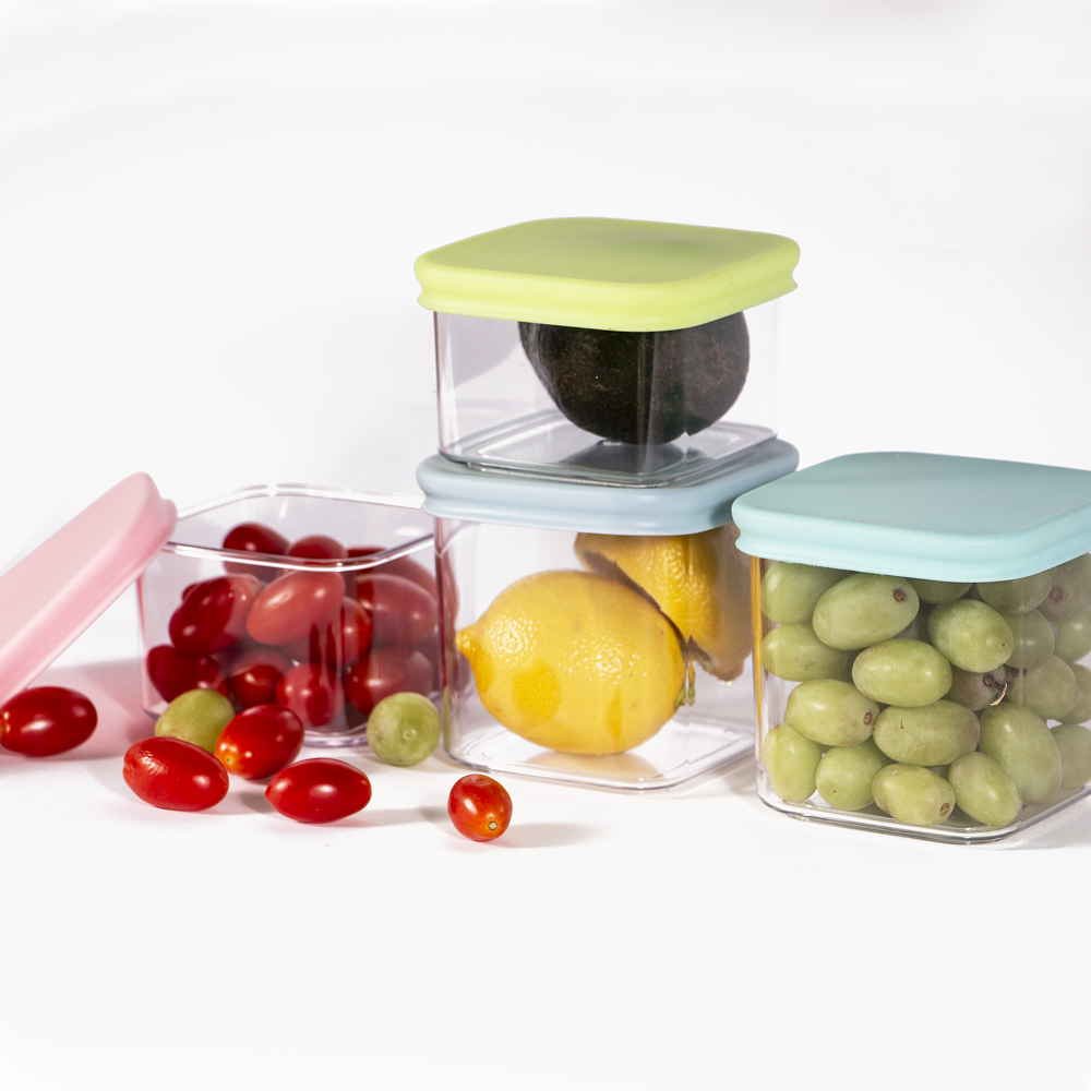 Prep & Savour Clear Plastic Storage Container With Removable Strainer And  Lid, Small Food Storage Container