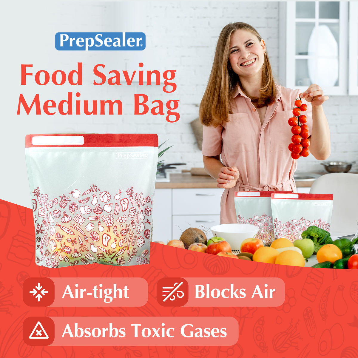 Reusable Food Storage Bag - Medium